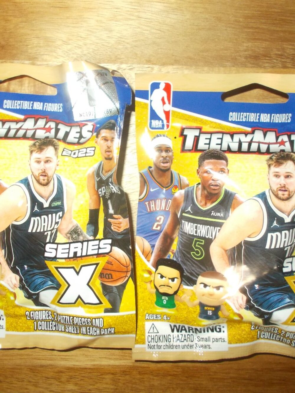 LOT Of 2 SEALED 2025 NBA TeenyMates Figures